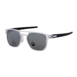 Oakley Latch Alpha Sunglasses - Prizm Black Polarized Lens and Matte Silver Frame - 0OO4128 41281053