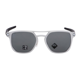 Oakley Latch Alpha Sunglasses - Prizm Black Polarized Lens and Matte Silver Frame - 0OO4128 41281053