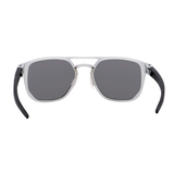 Oakley Latch Alpha Sunglasses - Prizm Black Polarized Lens and Matte Silver Frame - 0OO4128 41281053