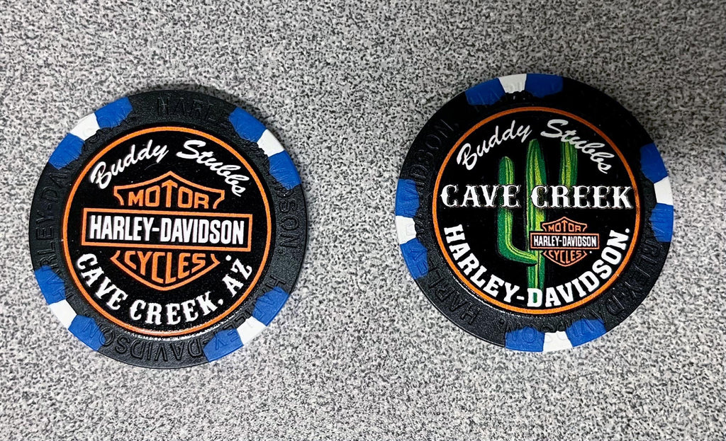 Cave Creek Harley-Davidson full color poker chip HDWCC
