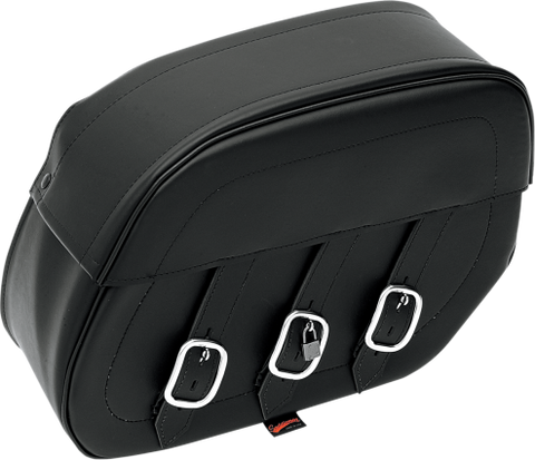 Rigid-Mount Universal Drifter Slant Leather Saddlebags