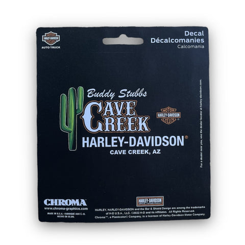 Buddy Stubbs Cave Creek Harley-Davidson Logo Decal - HD23799