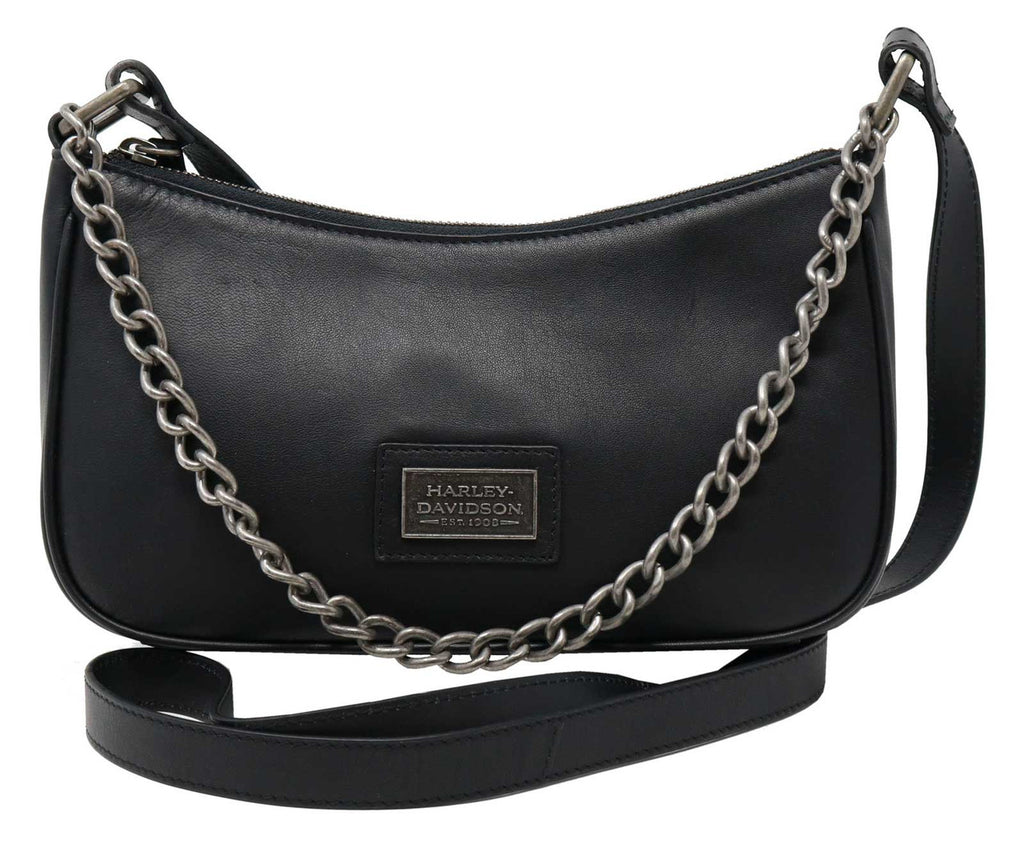 shoulder bag black leather harley davidson purses