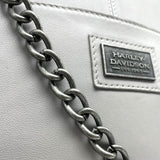 Harley-Davidson® Women's Legend Leather Satchel Purse & Chain Strap - LN7812L-SMKYTPE