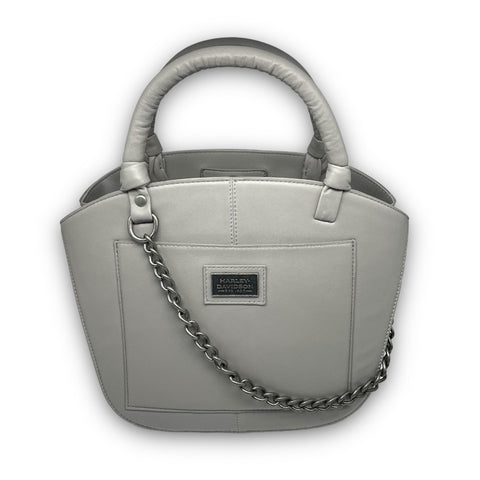 Super Soft Pebble Gray Vince Camuto Leather Satchel Tote Handbag w Cover on  eBid United States | 218538792