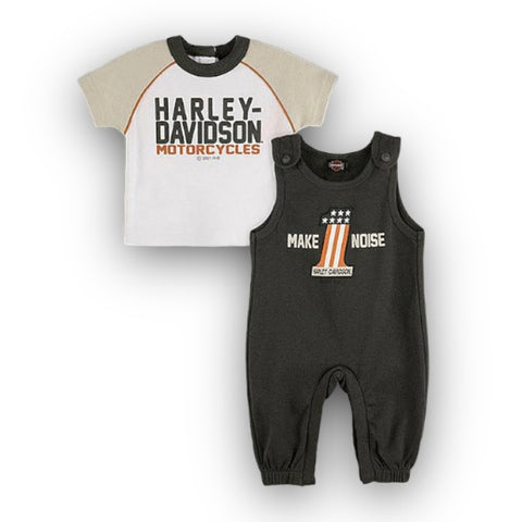 Harley-Davidson Newborn-Toddler 'HD Motorcycles' 2 Piece Set 2051111