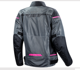 Women's LS2 RIVA Touring Jacket - BLACK/GREY/PINK- LJT120-134R