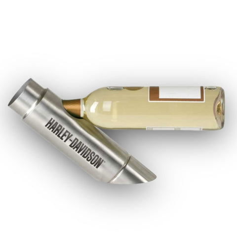 Harley-Davidson® Custom Exhaust Pipe Metal Wine Bottle Holder - HDL-18585